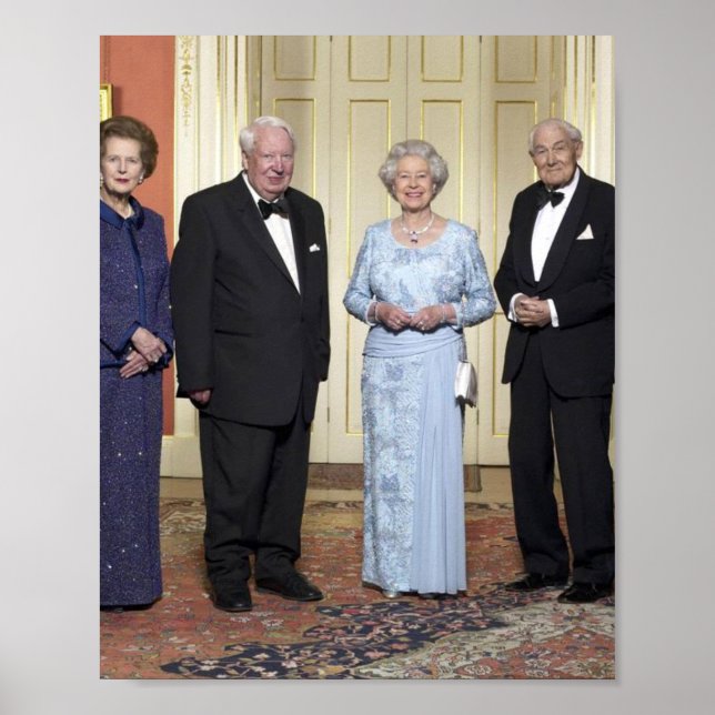 Queen Elizabeth ll, Tony Blair, Margaret Thatcher Poster (Front)