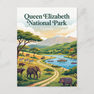 Queen Elizabeth National Park Uganda Postcard