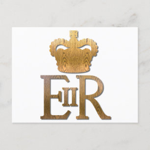 Queen Elizabeth Royal Crown Holiday Postcard