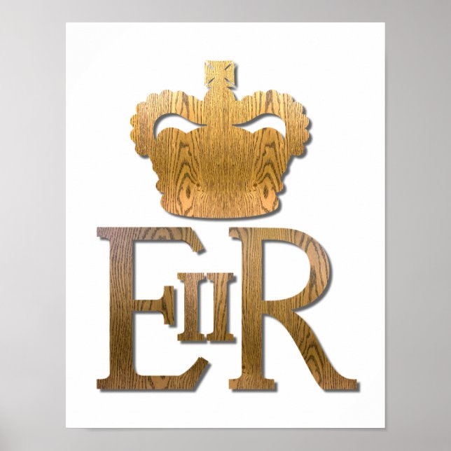 Queen Elizabeth Royal Crown Poster (Front)