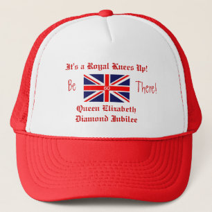 Queen Elizabeth's Diamond Jubilee/British Flag Trucker Hat