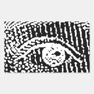 Queen Elizabeth's Eyes Rectangular Sticker