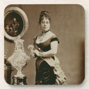 Queen Emma (1836-85) (sepia photograph) Coaster