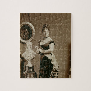 Queen Emma (1836-85) (sepia photograph) Jigsaw Puzzle