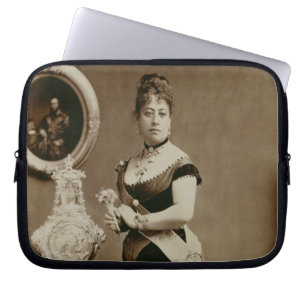 Queen Emma (1836-85) (sepia photograph) Laptop Sleeve