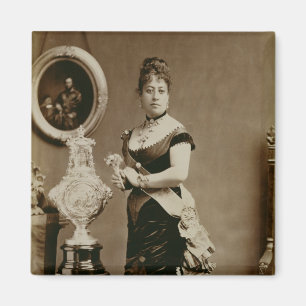 Queen Emma (1836-85) (sepia photograph) Magnet