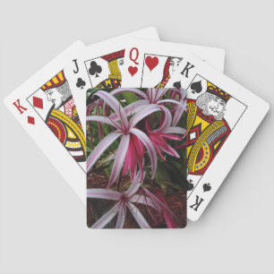 Queen Emma's Purple Crinum Lily Playing Cards
