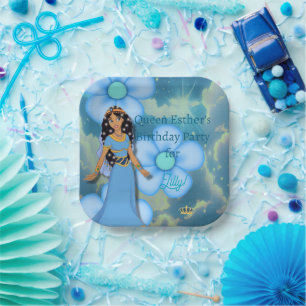Queen Esther's Royalty Birthday Paper Plate