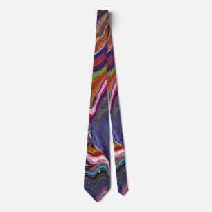 Queen For A Day 1 Wild Colourful Abstract Tie