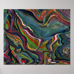 Queen For A Day 2 Colourful Abstract Poster Print