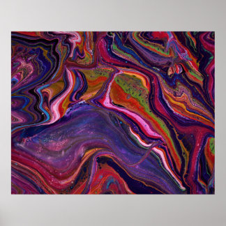 Queen for A Day 3 Psychedelic Abstract Poster