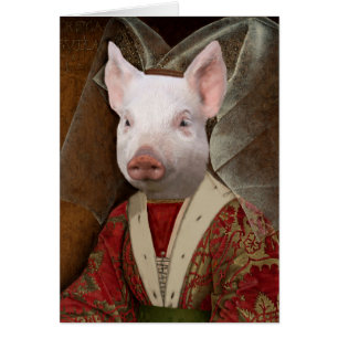 Queen For A Day - Piglet as Queen Isabella