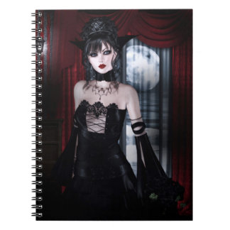 Queen for Eternity Vampire Gothic Girls Art Notebook
