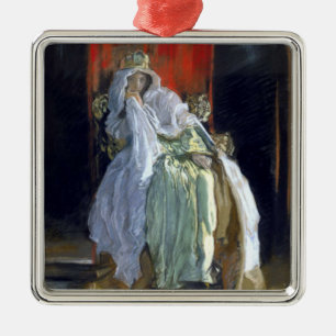 Queen Gertrude (by Edwin Austin Abbey) Metal Ornament