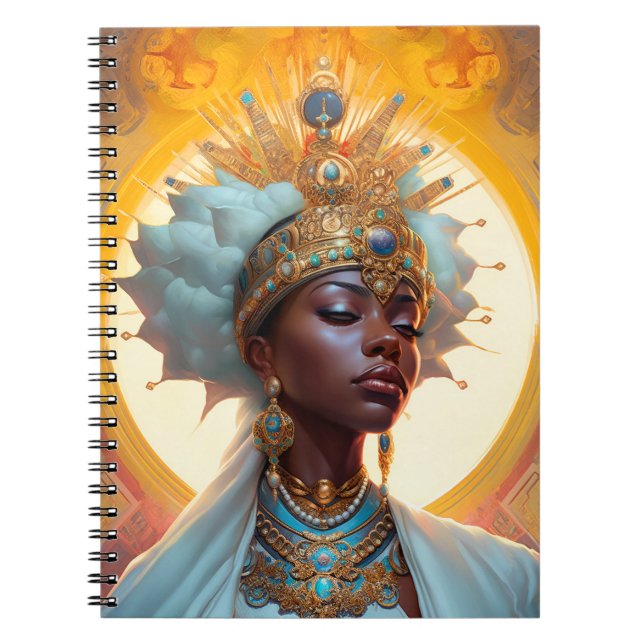 Queen Goddess Fantasy Art Notebook (Front)