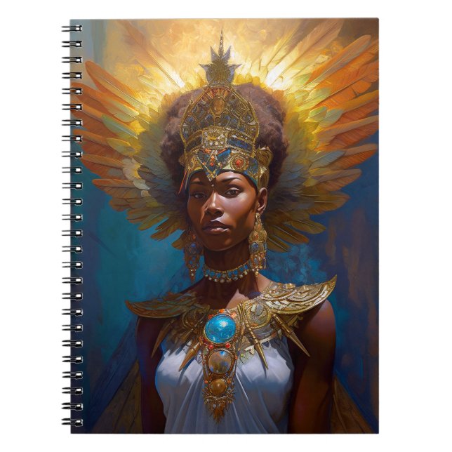 Queen Goddess Fantasy Art Notebook (Front)