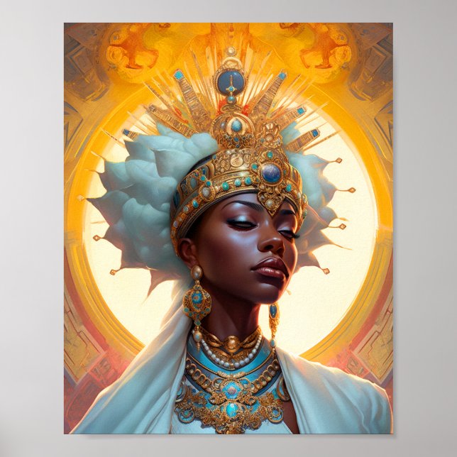Queen Goddess Fantasy Art Poster (Front)