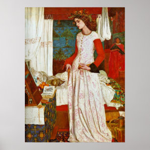 Queen Guinevere by William Morris Poster