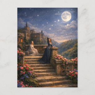 Queen Guinevere Looking At The Stars Postcard