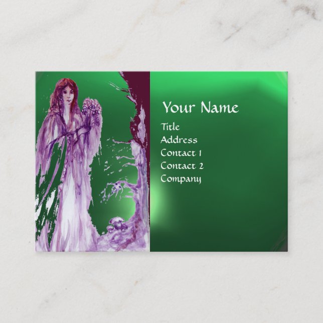 QUEEN GUINEVERE MONOGRAM BUSINESS CARD (Front)