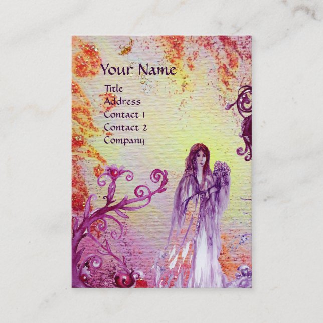 QUEEN GUINEVERE MONOGRAM BUSINESS CARD (Front)