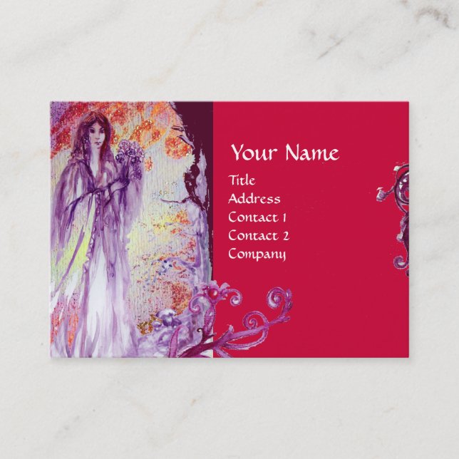 QUEEN GUINEVERE MONOGRAM BUSINESS CARD (Front)