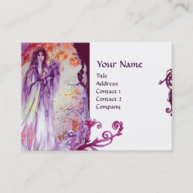 QUEEN GUINEVERE MONOGRAM BUSINESS CARD (Front)