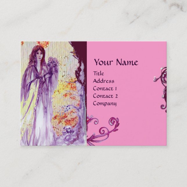 QUEEN GUINEVERE MONOGRAM BUSINESS CARD (Front)