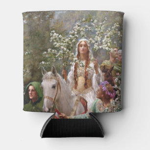 Queen Guinevere's Maying c. 1900 by John Collier Can Cooler