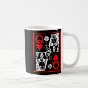 Queen Hearts Valentines Day Couples Matching Gift  Coffee Mug