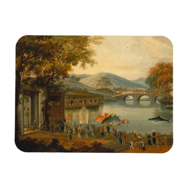 Queen Henrietta Maria with Sir Jeffrey Hudson, Magnet (Horizontal)