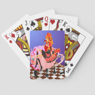 Queen in teacup Playing Cards