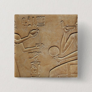 Queen Kawit at her toilet 15 Cm Square Badge