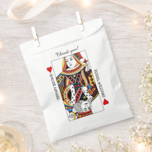 Queen & King of Hearts Wedding Favour Bag