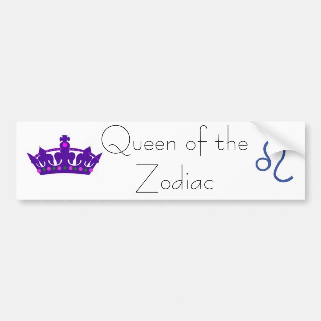 queen leo bumper sticker (Front)