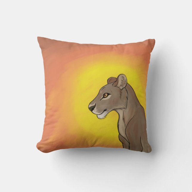 Queen Lioness Cushion (Front)