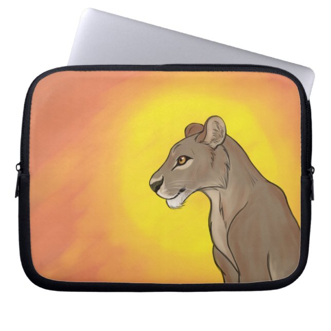 Queen Lioness Laptop Sleeve (Front)