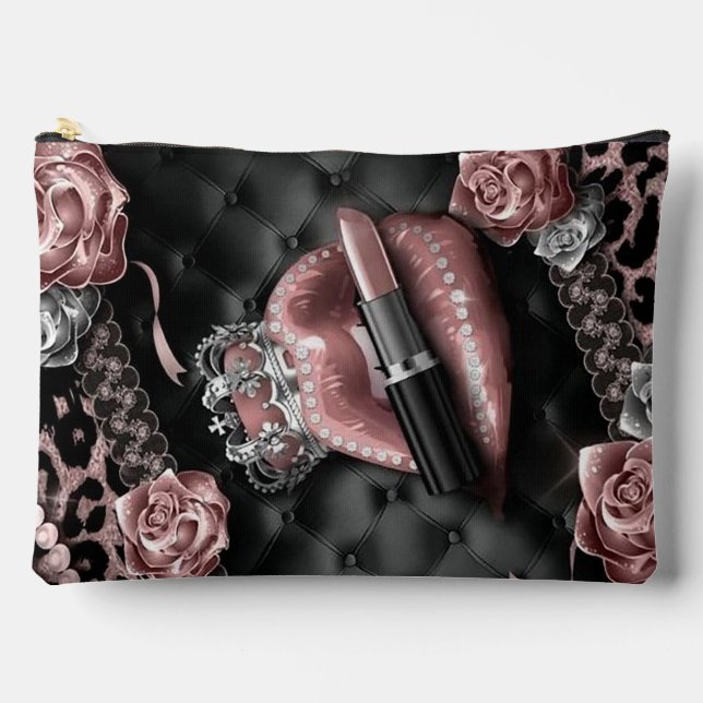 Queen Lips Accessory Pouch (Front)