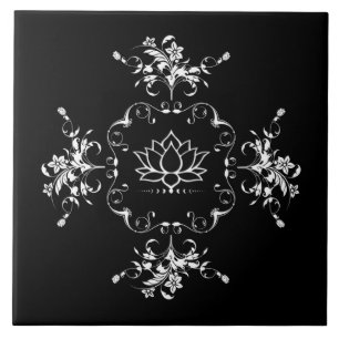 Queen Lotus Ceramic Tile