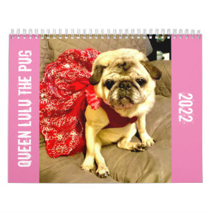 Queen Lulu the Pug 2022 Calendar