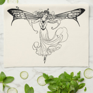 Queen Mab Fairy, Queen of the Fairies Tea Towel