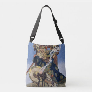 Queen Maeve Warrior Princess Fantasy Art Crossbody Bag