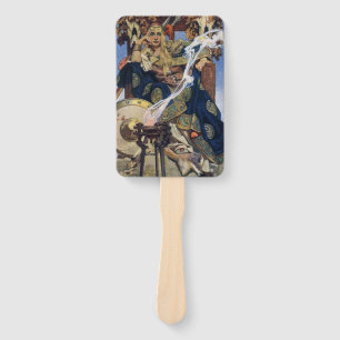 Queen Maeve Warrior Princess Fantasy Art Hand Fan