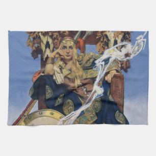 Queen Maeve Warrior Woman Princess Tea Towel