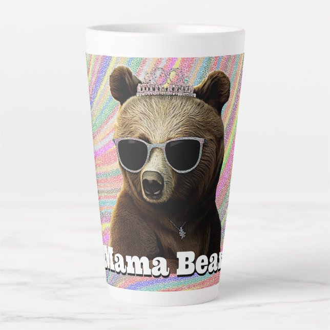 Queen Mama Bear Latte Mug (Front)