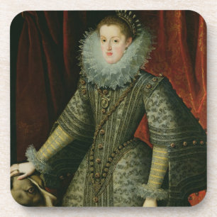 Queen Margarita of Austria, 1609 (oil on canvas) Coaster