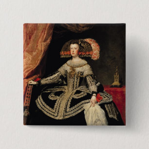 Queen Maria Anna of Austria, 1652 15 Cm Square Badge