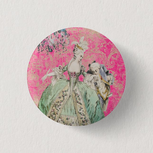 Queen Marie Antoinette - 3 Cm Round Badge (Front)