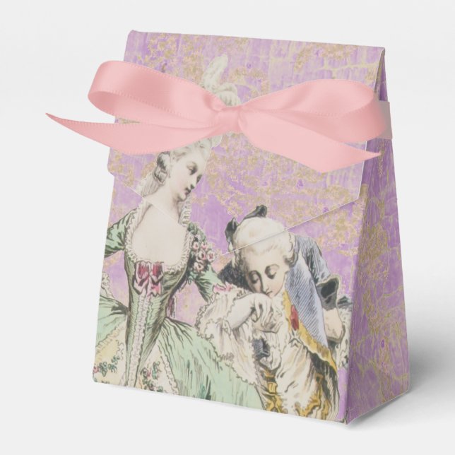 Queen Marie Antoinette (Colour & Shape Options) - Favour Box (Front Side)