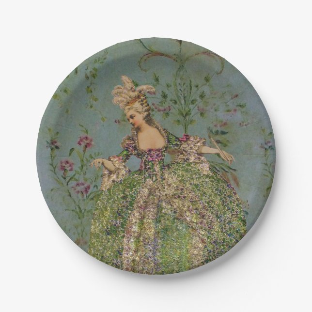 Queen Marie Antoinette (More Options) - Paper Plate (Front)
